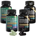 Boysea. Shilajit and Sea Moss Bundle- 90 Count - Sea Moss, Black Seed Oil, Ashwagandha, Ginger & Shilajit, Rhodiola Rosea, All in 1 Suplemen (2 Pc)