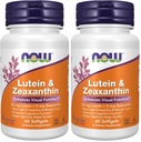 Suplemen NOW, Lutein & lexanthin dengan 25 mg Lutein dan 5 mg voxanthin, 60 Softgels (Paket 2)