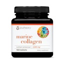Youtheory Marine Collagen - 2.500 mg - Support Joint, Nail, Hair, Skin, Bone & Muscle Health * - with Amino Accids, Minemens & Vitamin C, A, E, B6 & B12- 160 Tablet (32- Day Supply)