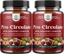 Pendukung Vein Leg dan Veins - Tambahan Sirkulasi Tubuh Penuh untuk Spider & Varicose Veins dan Improvised dengan Ekstrak Horse Chestnut & Flavonoid - Vegan Nonoid Mini Caps (2 Bulan)