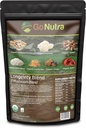 Go Nutra - Organik 7 Jamur Suplemen, Jamur Jamur Umur-panjang dengan Mane Singa, Chaga, Shiitake, Maitake, Reishi, Tremella, dan Cordyceps Mushroom, Non- GMO, Gluten- Free, Vegan, 8 oz