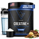 VEDGE Nutrition Creatine + Envocuce 124; Vegan Plant - berbasis Creatine Monohydrate Quapder; Energy, Performance & Enformance & Fungsi 124; Ergogenic Aids for Athletes 124; Unflashed, 30 Servings