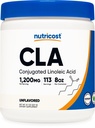 Nutricloss CLA (Conjugated Linolec Acid) 8oz (227g) powder - Gluten Free, GMO Free CLA Suplemen