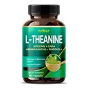 GriMEd L-Theanine 11.900mg- X10 Power with Apigenin, GABA Ashwagandha, Rhodiola - Relaxation & Reboration Focus and Memory - Made in USA (150 Count (Pack of 1)