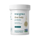True Grace One Daily Probiotic - 30 Vegetarian Capsules - 90 Milyar CFU - Gut, Digetical & Imune Health Support Blend with Prebiotic Fiber - Gluten & Soy Free