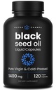 NutraChamps Black Seed Oil Organic Cold Menekan 124; 120 Vegan Softgel 124; Virgin Nigella Sativa Pil dengan Vitamin E & Thymoquinone 124; Rich dalam Omega 3 6 9 124; Unfuxed Black Cumin Cusles Capsules