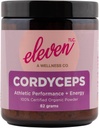 Sebelas TLC - Cordyceps Jamur Superfood, 100% Organik, Atletic Performance + Energy, US Grown - 3rd Party Test, GMO Free Non - Reactive Glass, Servings
