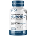 Nutri Neuro NAC Supplemen 375mg Ekstra Kekuatan dengan 1800mg Glycine - N-Acetyl Cysteine Ethyl Ester - 20x More Bioavailable - Boost Glutathione 10x More - 90 Vegan Capsules - 3 Party Tested