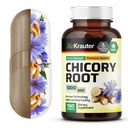 BIO KRAUTER Chicory Fiber Supplement - 1200 mg Kekuatan - 100 Cacah - Chicory Root Powder - Inulin Capsules untuk Dukungan Digetical - Vegan