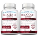 Disetujui Bloodsyl Ilmiah - Mendukung Aliran Darah - Hawthorn Berry, Magnesium, BioPerine - Vegan - 180 Kapsul - Paket 2