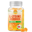 L- Lysine Gummies 1000 mg, Cold Sore Supplement with NON-GMO, Vegan, Gluten Free - 60 Counts