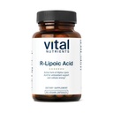 Visi Nutrients R-Lipoic Acid 124; Aktif Alfa-Lipoic Acid Antioksidant 124; Suplemen ALA untuk Metabolisme dan Energi Sehat 124; Gluten, Dairy, Soy Free 124; Non-GMO 124; 60 Capsules