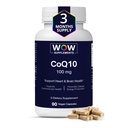 Suplemen WOW CoQ10 100 mg dengan Hawthorn Berry - Penyerapan Tinggi CoQ10 100mg untuk Produksi Energi, Jantung dan Kesehatan Sel - Bukan-GMO, Gluten- Koenzim Bebas Q10 100mg Supplemen - 90 Capsules