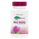 Natures Plus Herbal Actives Milk Thistle, Extended Rilis - 500mg, 80% Silymarin, 30 tablet Vegetarian - Gluten- Bebas - 30 Servis