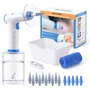 Ear Wax Removal, Electric Ear Cleaning Kit with Light, FSA- HSA- Elighbible, Ear Irrigation Kit dengan 4 pression Modes, Aman dan Efektif Ear Flush Kit dengan Ear Cleaner - Termasuk Basin, Towel & 15 Tips