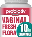 Produksi Vaginal yang dapat digaji oleh Perempuan 10 Milyar CFU + Organik Pregres - Mendukung Kesehatan Vaginal, menjaga keseimbangan pH Vaginal & Promotes Feminin Freshness, Strawberry-Flavored Tablets