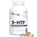 5- HTP - 200mg 5HTP Suplemen (5- Hydroxyptophan) untuk mendukung Mood Plus Sleep *, Stress Relief *, 60 Capsules - 30 Hari Supply, Dibuat di USA