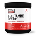FORCE FacTOR L- Glutamine Powder for Post Workout, Muscle Recovery, Healthy Muscle Fungsi, dan kekebalan, 5000mg / 5g Glutamine Supplemen, Vegan, Non-GMO, 60