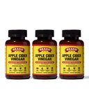 Bragg Apple Cider Vinegar Capsules dengan Vitamin D dan Zinc - (3 Paket) 90 Kapsul - Support Sistem Imune