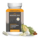 Suplemen Dukungan Cholesterol Puncak Gunung - dengan Ekstraksi Artichoke, CoQ10, & Red Yeast Rice - Pembangkit - Berbasis Formula Support Heart Healthy Levels (90 Vegetarian Capsules)