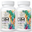 Suplemen DIM Lipomal - 1500 mg Women DIM - Estrogen Suplemen Berisi Vitamin E, Evening Primrose, Black Cohosh, Omega-3 Fatty Acids (2 Pack)
