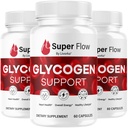 (3 Paket) Super Flow Glycogen - SuperFlow Glycogen Dukung Kapsul, Super Flow, Glycogen Dukung Super Flow, SupperFlow Glycogen Dukungan, Super Flow Glyco Optimizer, 90 Capsules untuk 3 Bulan
