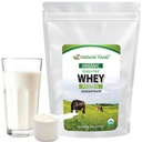 Z Natural Foods Organic Whey Protein Konsentrat - Nutrients-Dese Grass Fed Whein Powder - Cold Processed Pure Whey Protein dengan Escule Amino Acids untuk Nutrition & Fitness, Unflashried, 5 pon