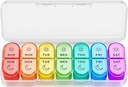 Weekly Pill Organizer 2 Times sehari - AM PM Pill Organizer dengan 7 Daily Comment