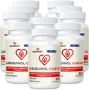 Ubiquinol CoQ10-600m-Softgel, Aktif Coq10 Ubiquinol Suplemen, dengan Vitamin E & Omega 3, 6, 9, Absorption - Koenzim Tinggi - Q10, Antioksidant Kuat untuk Produksi Energi, Diuji, 600 Count