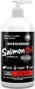 Finest For Pets Wild Alaska Salmon Oil for Dogs & Cats - Omega 3 Fish Oil with Pollock & Salmon for Sensitive Skin & Coat Health. EPA & DHA Ease Itching, Support Joint, Imune & Heart Health (16oz)