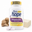 Vitamin B12 1000 Mcg, B12 Vitamin 1000 Mcg Bantuan untuk Meningkatkan Metabolisme, Produksi Energi dan Sistem Gugup Dukungan, 90 Tewable Tablet - 1 Tablet Per Serving, Non- GMO & Gluten Bebas