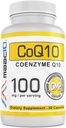 MaAC10 100mg CoQ10 (60 Capsules) Aboen124; Antioksidant CoEnzyme Q10 untuk Tingkat Energi - Non-GMO, Gluten Free, Vegetarian (Suppply 60 Hari)