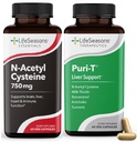 LifeSeasons Puri- T dengan N- Acetyl Cysteine Boost - Support Liver & Lung Detoxifikasi - 120 Kapsul
