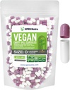 XPRS Nutra Ukuran 0 Kosong Kapsul - 100 Cacah Katup Vegan Kosong - Vegetarian Pil DIY Kasule Filling - Veggie Pill Capps untuk Do- It- Yourself Suplemen (Lavender / Putih)