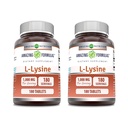 Amazing Formulas L-Lysine 1000mg Amino Tablet Acid Supplement Non-GMO 124; Gluten Free 124; Made in USA (180 124; 2 Pack)