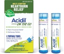 Boiron Acidil On The Go Travel Estile for Relief of Acid Reflux, Heartburn, Inditraffic, Bloating, and Upset Homach - 2 Count (160 Pellets)