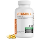 Bronson Vitamin A 10.000 IU Premium Non- GMO Formula Supports Healthy Vision & Imune System and Healthy Growth & Reproduksi, 360 Softgels
