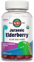 KAL Jurassic Elderberry Children Gummies 124; Healthy Ammune Dukung 124; USDA Organik, Vegan, Gluten Free 124; 30 Serv, 60 Ct