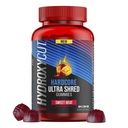 Hydroxycut Hardcore Ultra Shred Gummies, Sweet Heat - 99% Stimulant Free - termasuk Capsaicin & B Vitamin - untuk Perempuan & Pria