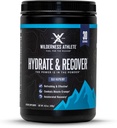 Wilderness Athlete - Hydrate & Reciver 124; Liquid Hidration Powder Electrolite Drink Mix - Recover Lebih cepat dengan Bcaas - Powder Hydrate dengan 100mg Vitamin C - 30 Serving Tub (Blue Raspberry)