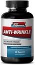 Suplemen Resveratrol - Anti- Wrinkle Pill - Prevents Aging Premature of Cells, Anti Affing Acid, Alpha lipoic, Collagen, Aloe Vera Gel, Acid, Turmeric, 1 Botol 60 Capsules