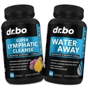 Suplemen Drainase Lymphatic Pill & Water Away - Lymphatic Dukung Total Herbal Cleanse Memproduksi & Pil Air Natural Diuretika untuk Retention - Lymph Node Detox Sistem Drainage