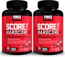 Paksa Factor SCORE!, 2-Pack, Hardcore Nitric Oxide Booster Suplemen untuk Pria dengan L- Citrulline, Yohimbe, Black Maca & B Vitamin untuk Meningkatkan Stamina, Maksimalkan Performance Fisik, 240 Tablet