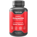 Natualis Selandia Baru Astaxanthin (12mg); Enhanced with Natural Vitamin E 14; Non-GMO, Soy & Gluten Free 124; 120 Softgels (4 Bulan Supply)