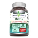Amazing Formulas Biotin 10.000 mcg 124; Quast Dissolve Tablets 126; Non-GMO 124; Gluten Free Supplement 126; Dibuat di AS (Strawberry 124; 60 Count)