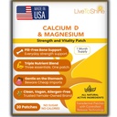 Kalsium Magnesium D3 Topical Patches for Men and Women Made by Live to Shine