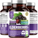 N1N Premium Black Elderberry Capsules for Dewasa [Max Kekuatan] Murni dan Mampu Elderberry dari Sambucus Negro untuk mendukung Imunity & Skin Health, Non-GMO, Gluten Free, 60 Veg Caps