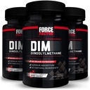 FORCE FACTOR DIM, 3-Pack, Pil untuk Decasase Estrogen dalam Men, Diindolylmetana Superior Superior Superior, Diindolymetana 300mg, Works Fast, 90 Capsules