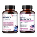 NAFURE TARGET Women 's Probiletic & Pregities, Cranberry & D- Mannose, 50- Milyar - CFUs, Progorious Progories for Digetical Health / Gut