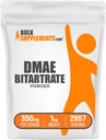 BulkSuplements.com DMAE Bitartch Powder - Dimethylaminoetanol Bitartrat, DMAE Suplemen - Unflafeted & Gluten Free, 350mg per Serving, 1kg (2.2 lbs) (Paket 1)